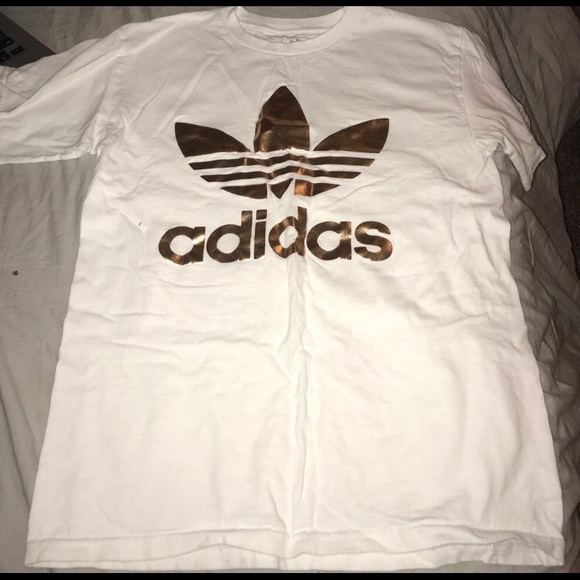 adidas gold foil shirt